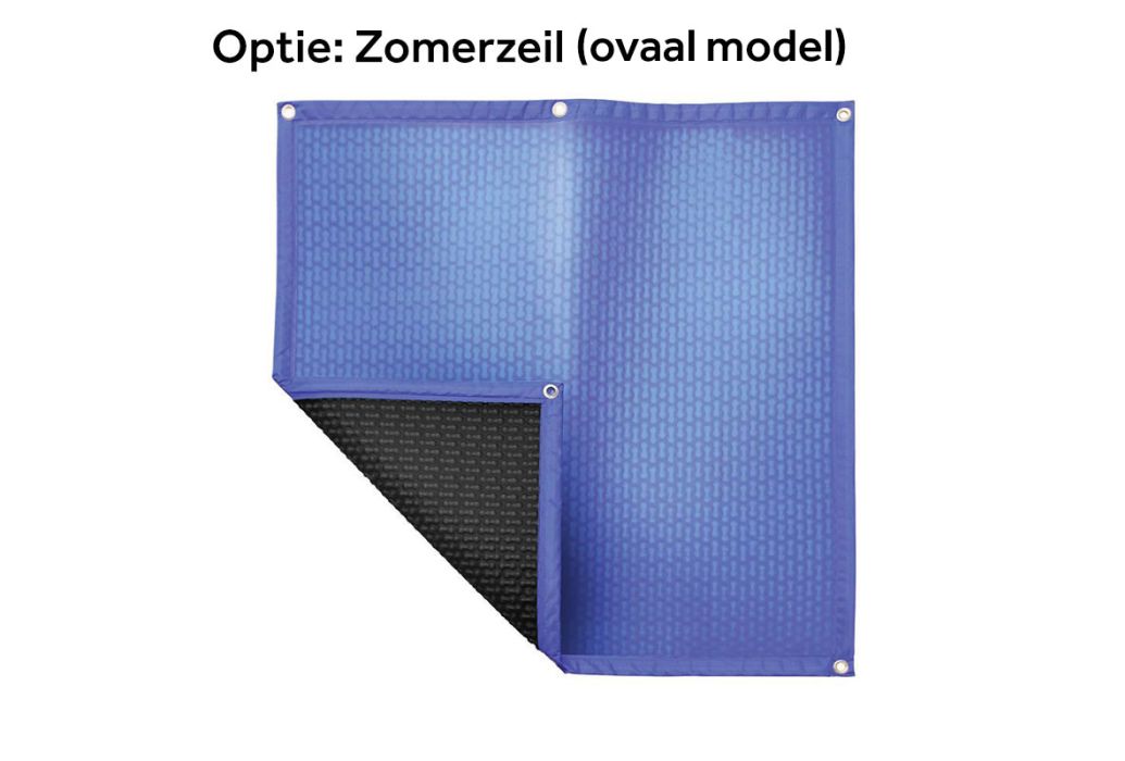 Metalen zwembad ovaal 700 x 350 x 150 cm Zomerzeil ovaal model