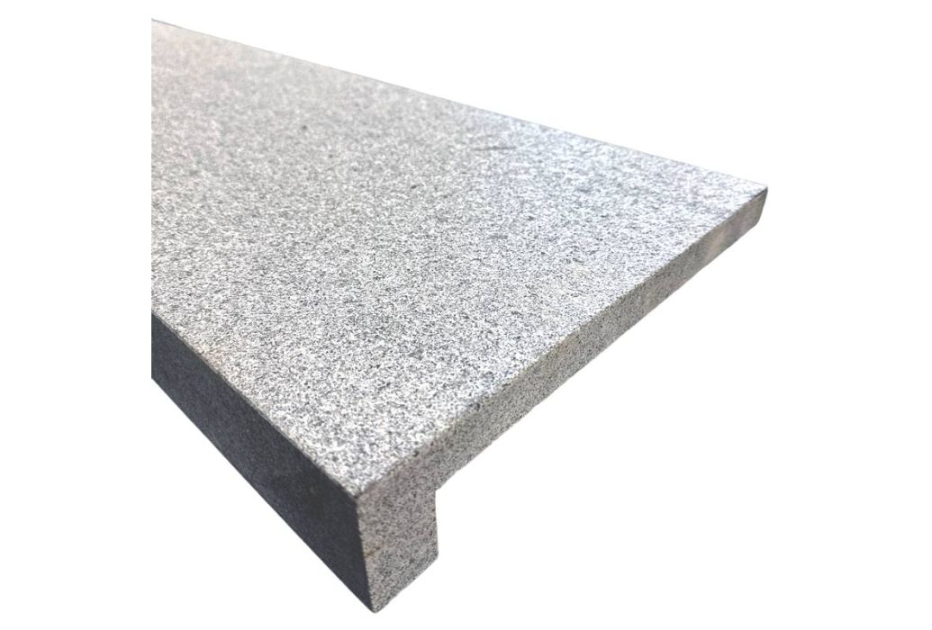 Zwembad randtegel graniet G654 rechte neus 100 x 30 cm