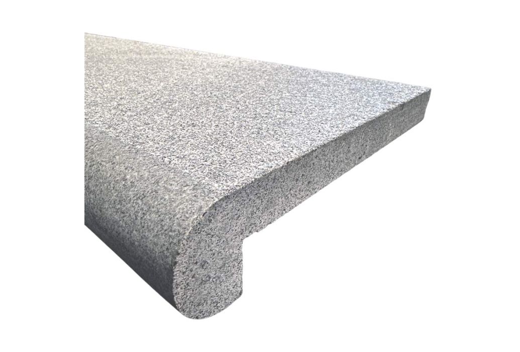 Zwembad randtegel graniet G654 ronde neus 100 x 30 cm