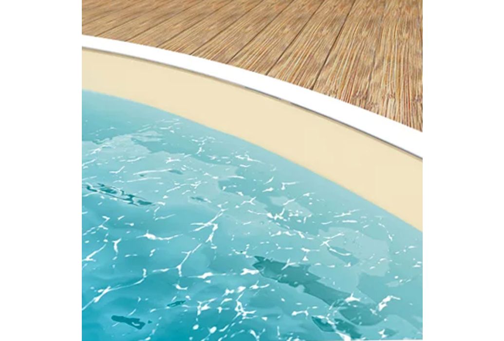 Zwembadliner ovaal zand voor overhangprofiel | 525 x 320 x 120 cm (0,8 mm)
