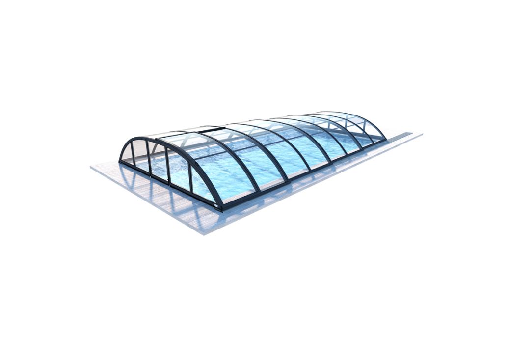 Zwembadoverkapping Horizon Clear, type 3