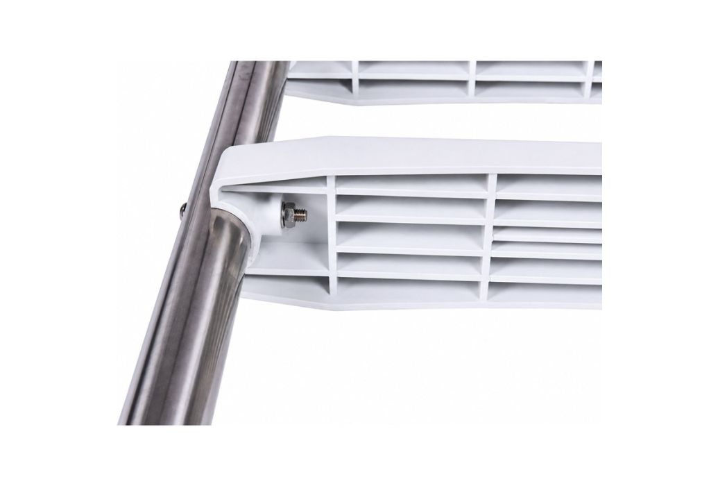 Zwembadtrap RVS - Basic, 3 treden AISI 304 onderkant trap