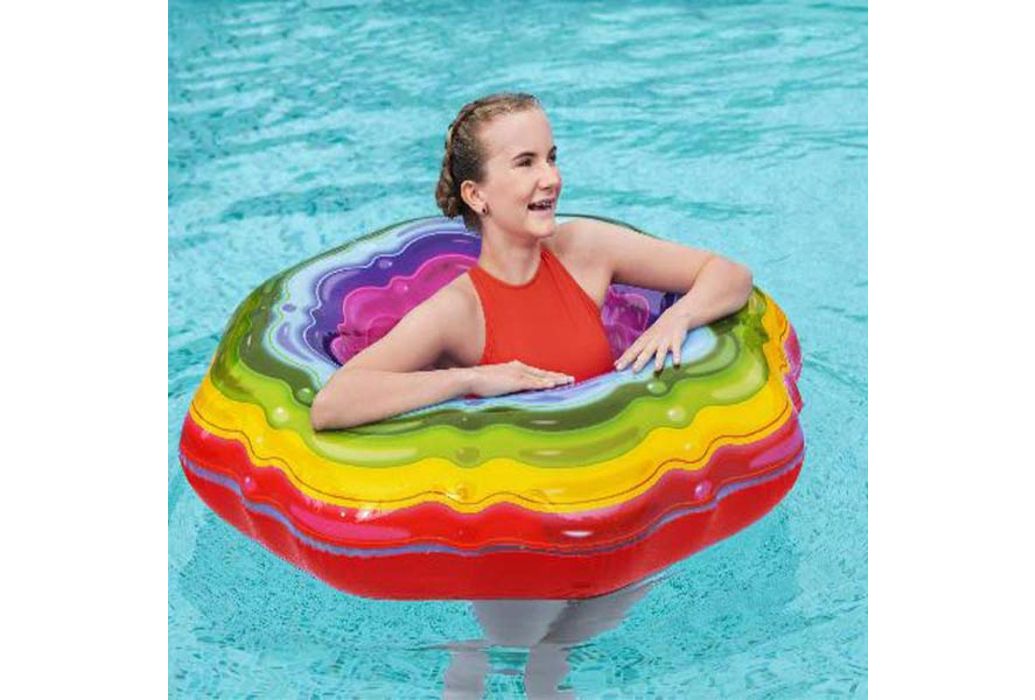 Bestway zwemring regenboog lint 96 sfeer