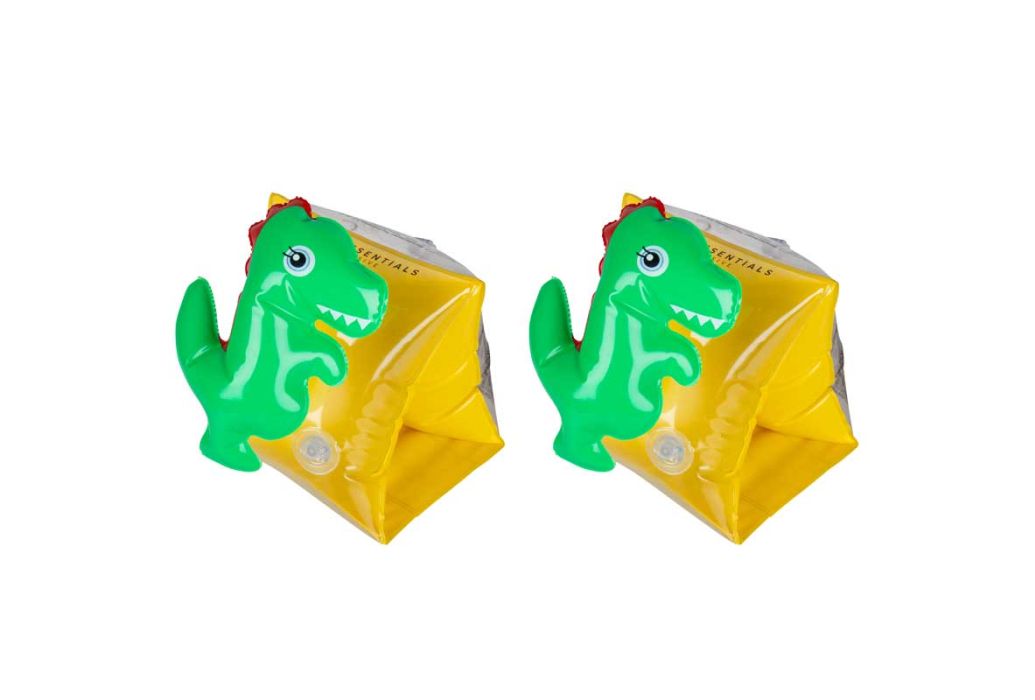 Swim Essentials Dinosaurus zwembandjes 3D | 2-6 jaar schuin