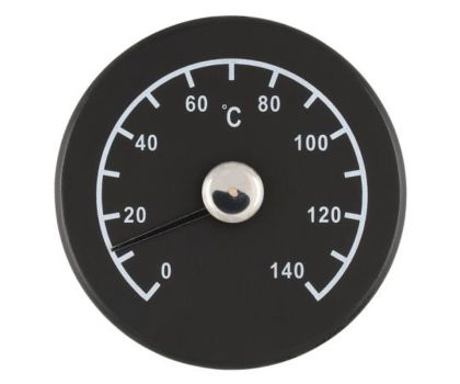 4Living sauna thermometer hout zwart 