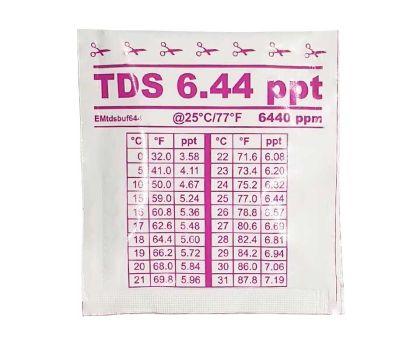 Calibratievloeistof voor elektronische zoutmeter| TDS 6.44 ppt