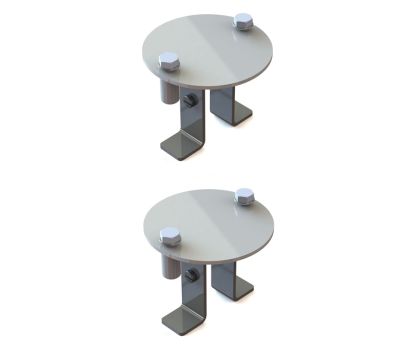 Aardingsset voor RVS AISI 304 trap beton