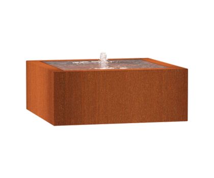 Adezz watertafel cortenstaal | 100 x 100 x 40 cm
