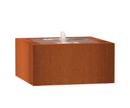 Adezz watertafel cortenstaal | 80 x 80 x 40 cm