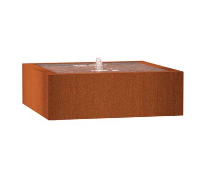 Adezz watertafel cortenstaal | 120 x 120 x 40 cm