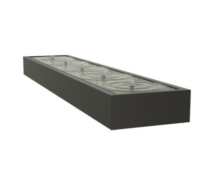 Adezz watertafel aluminium | 500 x 100 x 40 cm