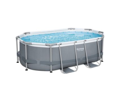 Bestway Power Steel zwembad grijs 305 x 200 x 84 cm