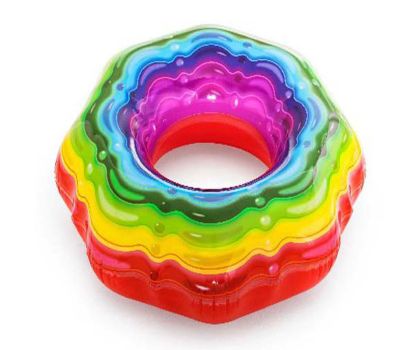 Bestway zwemring regenboog lint 96 bovenaanzicht
