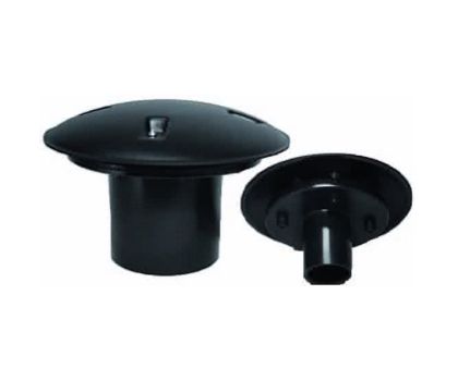 Bodem tankdoorvoer met kap 50mm RTF