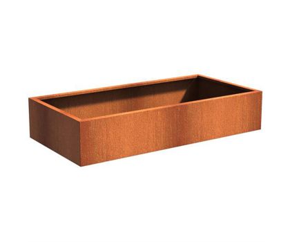ADEZZ Cortenstaal plantenbak Carrez | 200 x 100 x 40 cm
