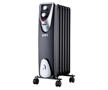 EDM elektrische radiator zwart 1000 W