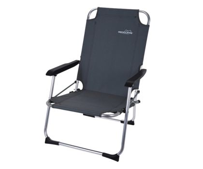 EDM aluminium kampeerstoel grijs