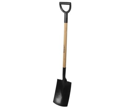 Grouw koolstofstalen platte schop met steel 114 cm