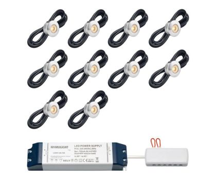 Hamulight LED inbouwspot Aragon voor wifi set van 10