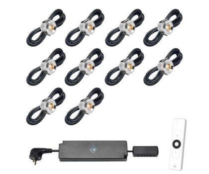 Hamulight LED inbouwspot Marbella met afstandsbediening set van 10