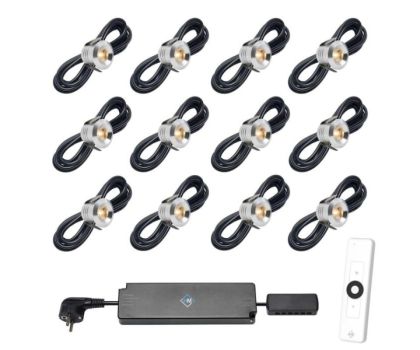 Hamulight LED inbouwspot Marbella met afstandsbediening set van 12