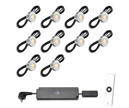 Hamulight LED inbouwspot Pals met afstandsbediening set van 10
