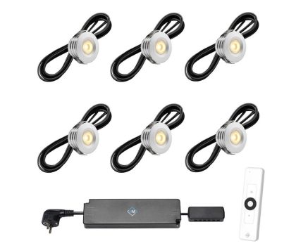 Hamulight LED inbouwspot Pals met afstandsbediening set van 6
