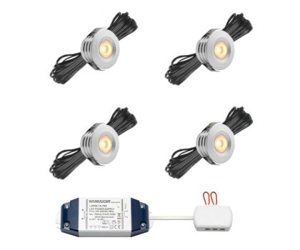 Hamulight LED inbouwspot Pals voor wifi set van 4