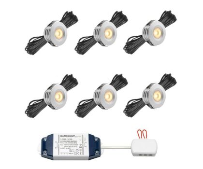 Hamulight LED inbouwspot Pals voor wifi set van 6