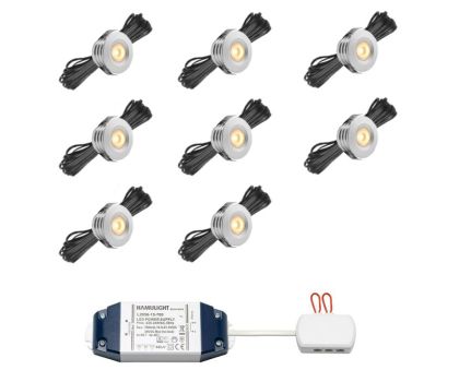 Hamulight LED inbouwspot Pals voor wifi set van 8