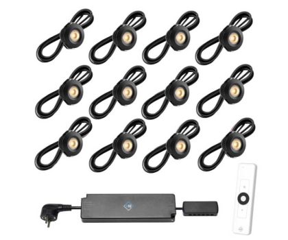 Hamulight LED inbouwspot Pals zwart