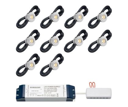 Hamulight LED inbouwspot Sevilla voor wifi set van 10