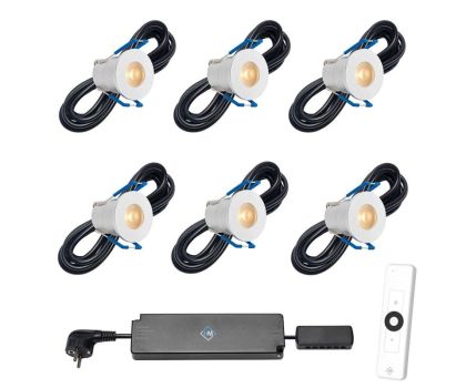 Hamulight LED inbouwspot Valencia met afstandsbediening | set van 6