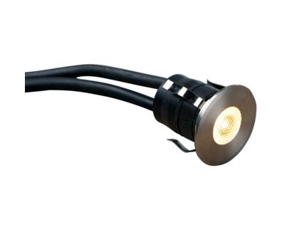 Heissner RVS vlonderspot rond warm wit 1W