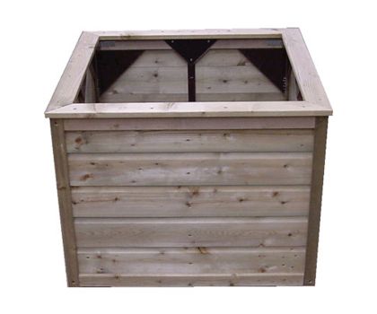 Lutra Houten plantenbak 60 x 60 x 65 cm