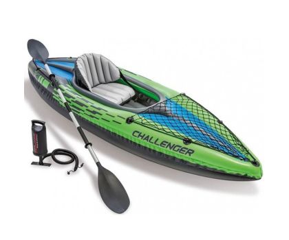Intex Challenger Kayak | 1 persoons inclusief pomp en peddel