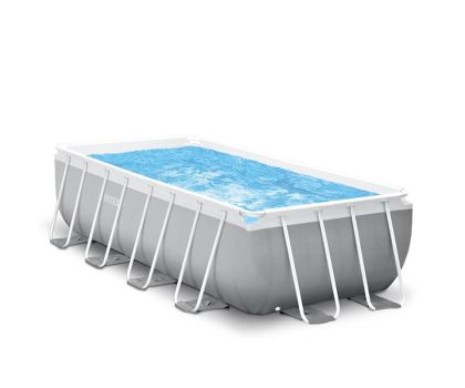 Intex Prism Frame zwembad | 400 x 200 x 100cm met pomp en trap