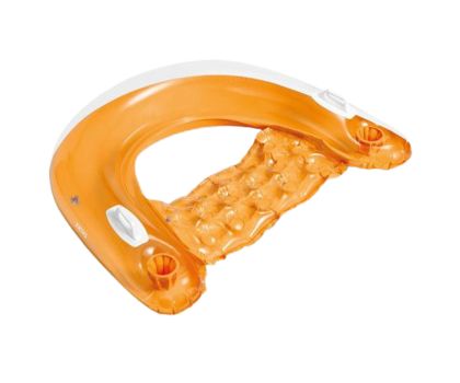 Intex opblaasbare drijvende zitstoel oranje