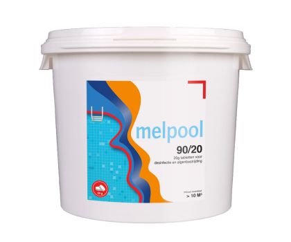 Melpool chloortabletten 90/20grams 5kg