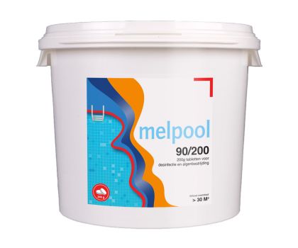 Melpool chloortabletten 90/200grams 5kg