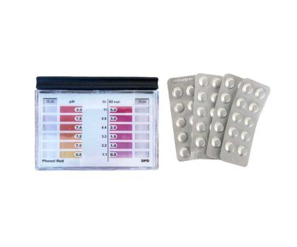 Mini testset (chloor en ph) + tabletten