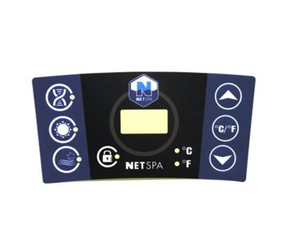 NetSpa sticker bedieningspaneel