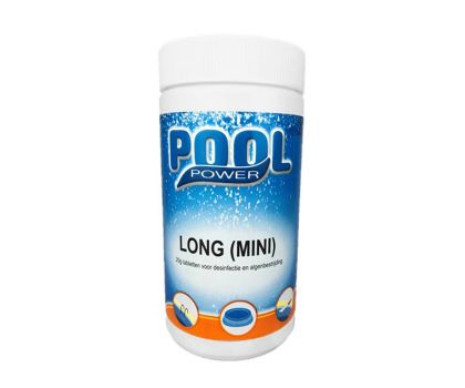 Pool Power long mini chloortabletten 20grams | 1 kg