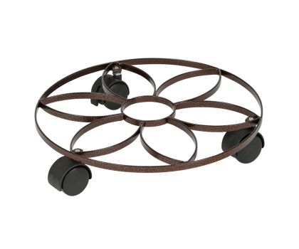 Practo Garden plantenroller gecoat staal rond met rem Ø 30 cm
