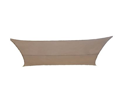 Practo Garden schaduwdoek polyester vierkant taupe 360 x 360 cm