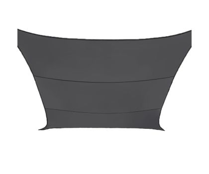 Practo Garden schaduwzeil vierkant donkergrijs 360 x 360 cm