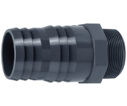 PVC Slangtule met buitendraad 1/2"