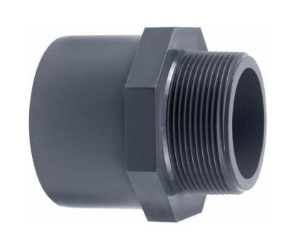 Cepex PVC puntstuk 50/63 x 2" buitendraad