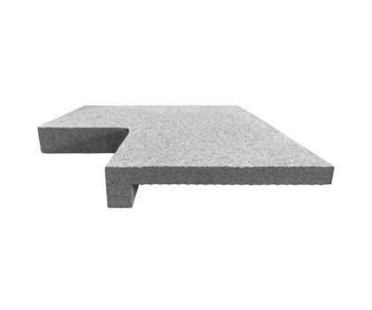 Zwembad randtegel hoek graniet G654 rechte neus 50 cm x 30 cm