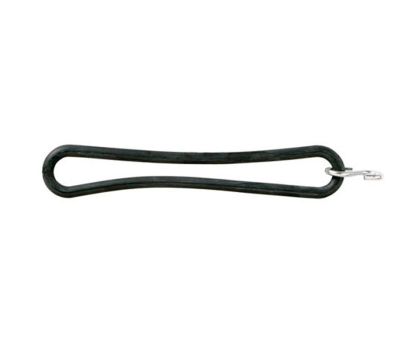 Rubberring zwart 25 cm met S-haak